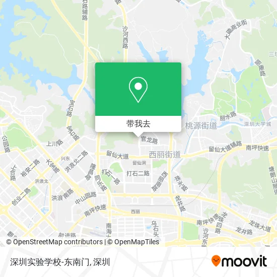 深圳实验学校-东南门地图
