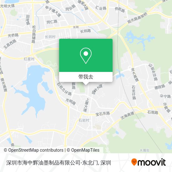 深圳市海中辉油墨制品有限公司-东北门地图