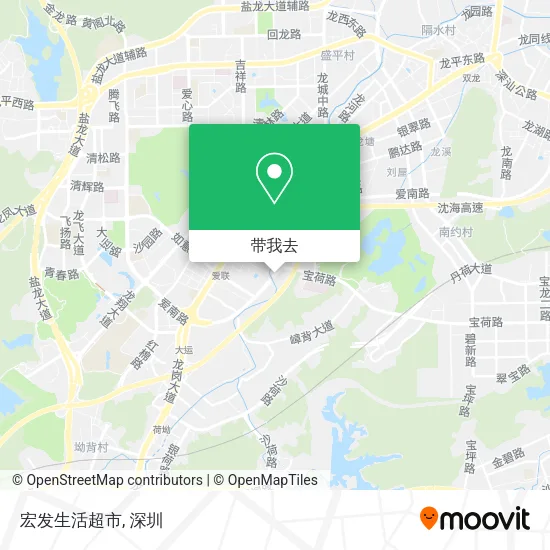 宏发生活超市地图