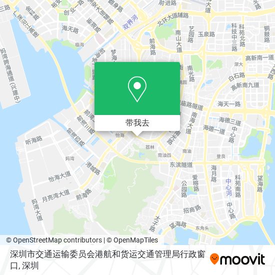 深圳市交通运输委员会港航和货运交通管理局行政窗口地图