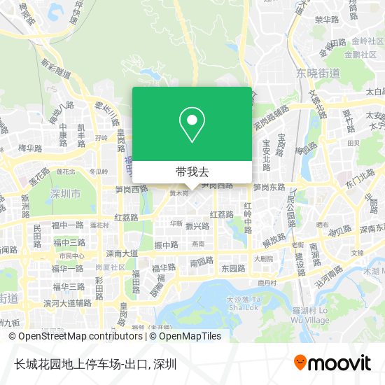 长城花园地上停车场-出口地图