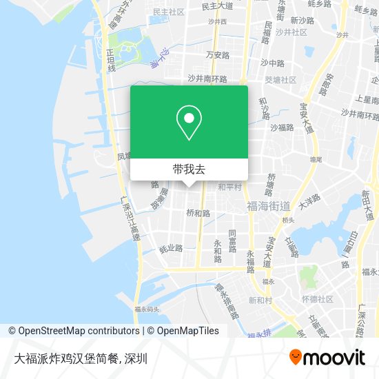 大福派炸鸡汉堡简餐地图