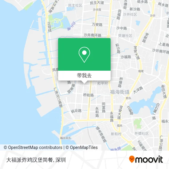 大福派炸鸡汉堡简餐地图