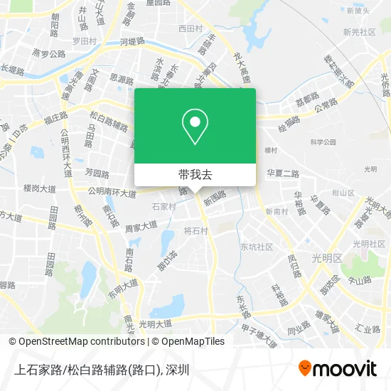 上石家路/松白路辅路(路口)地图
