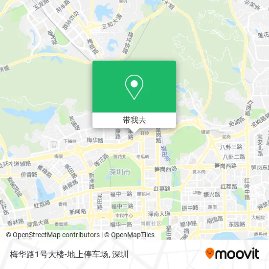 梅华路1号大楼-地上停车场地图