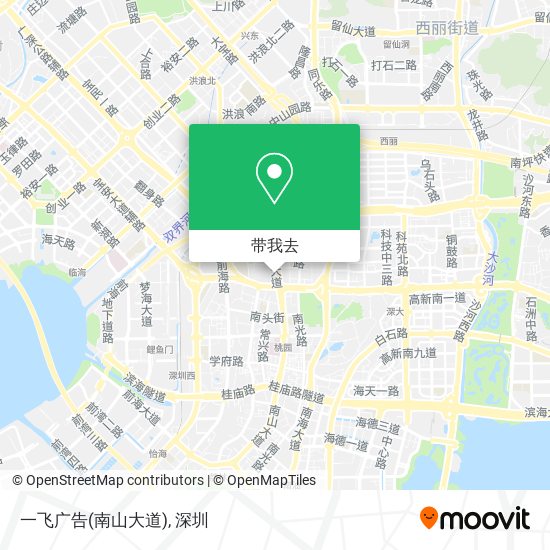 一飞广告(南山大道)地图
