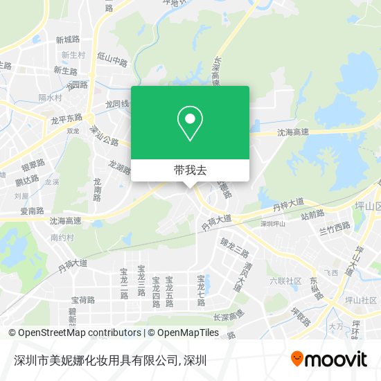 深圳市美妮娜化妆用具有限公司地图