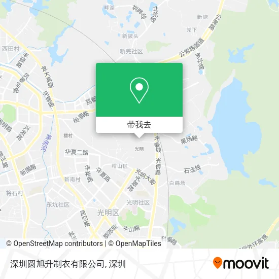 深圳圆旭升制衣有限公司地图