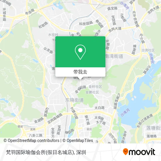梵羽国际瑜伽会所(假日名城店)地图