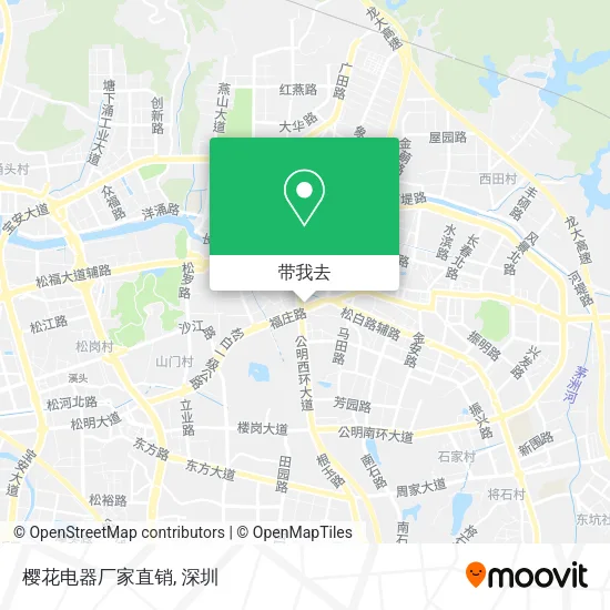 樱花电器厂家直销地图
