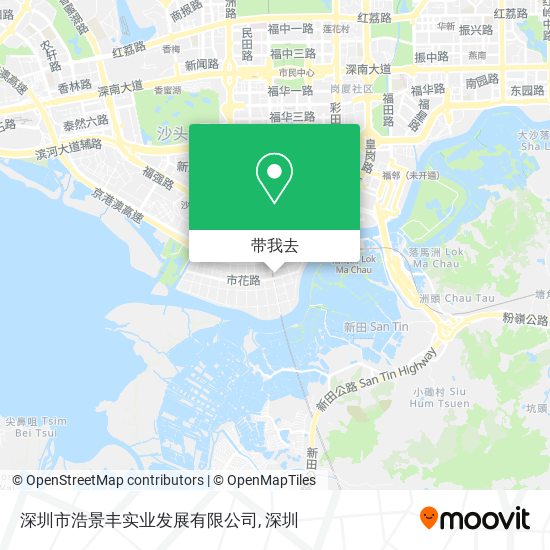 深圳市浩景丰实业发展有限公司地图