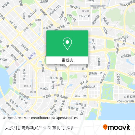 大沙河新走廊新兴产业园-东北门地图