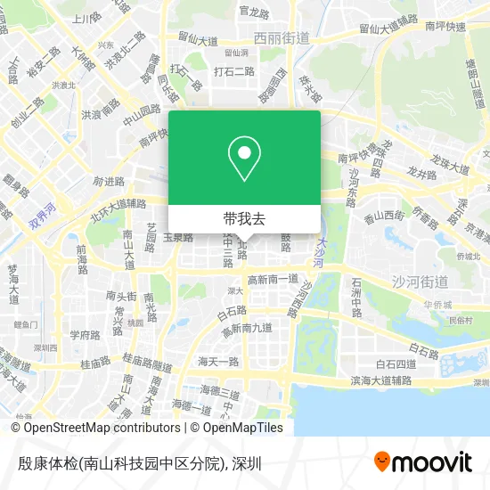 殷康体检(南山科技园中区分院)地图
