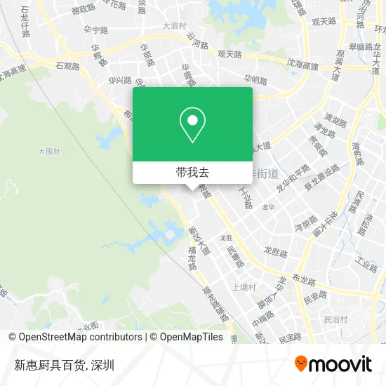 新惠厨具百货地图