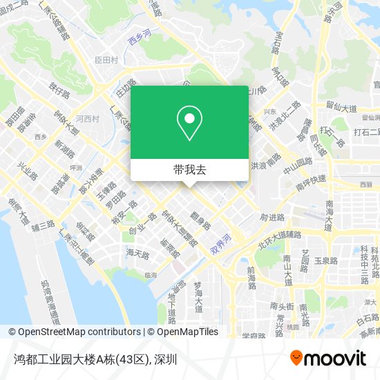 鸿都工业园大楼A栋(43区)地图