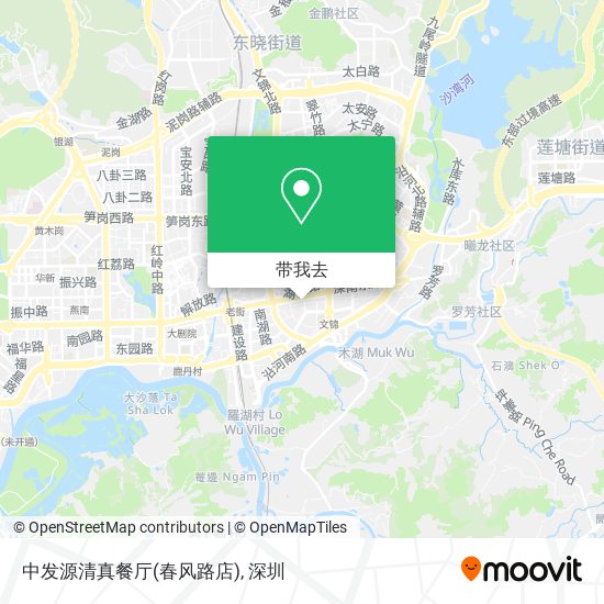 中发源清真餐厅(春风路店)地图