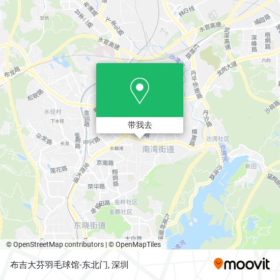 布吉大芬羽毛球馆-东北门地图