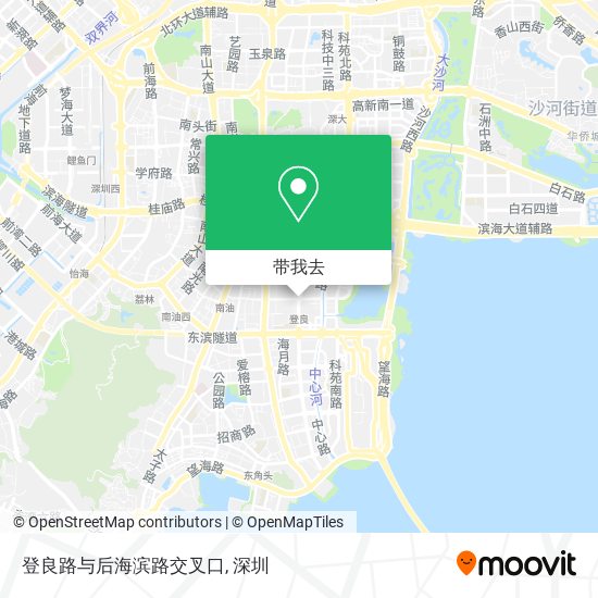 登良路与后海滨路交叉口地图