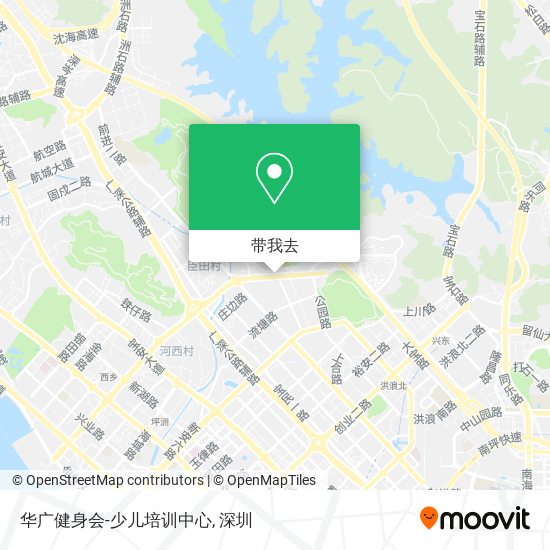 华广健身会-少儿培训中心地图