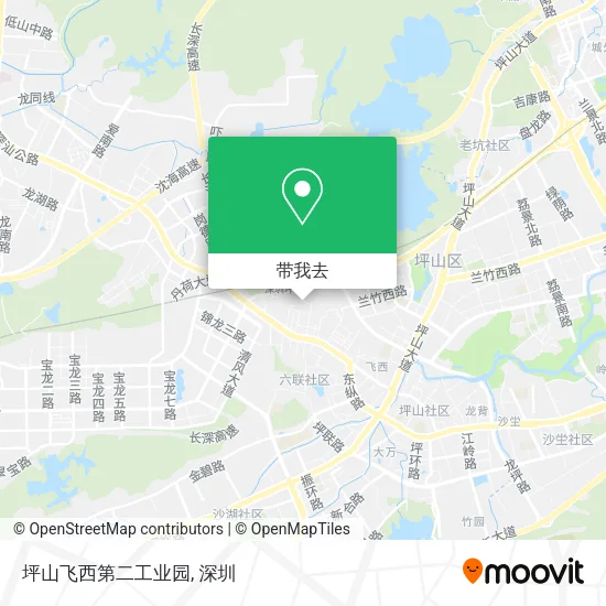坪山飞西第二工业园地图