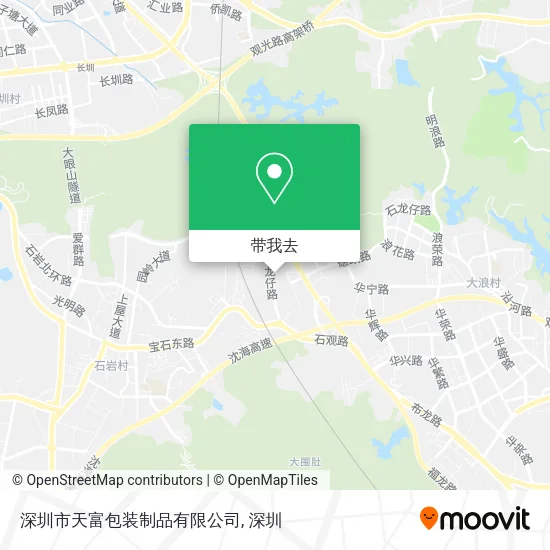深圳市天富包装制品有限公司地图