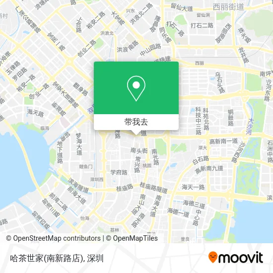 哈茶世家(南新路店)地图