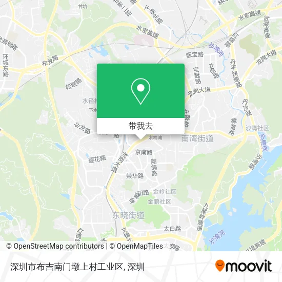 深圳市布吉南门墩上村工业区地图