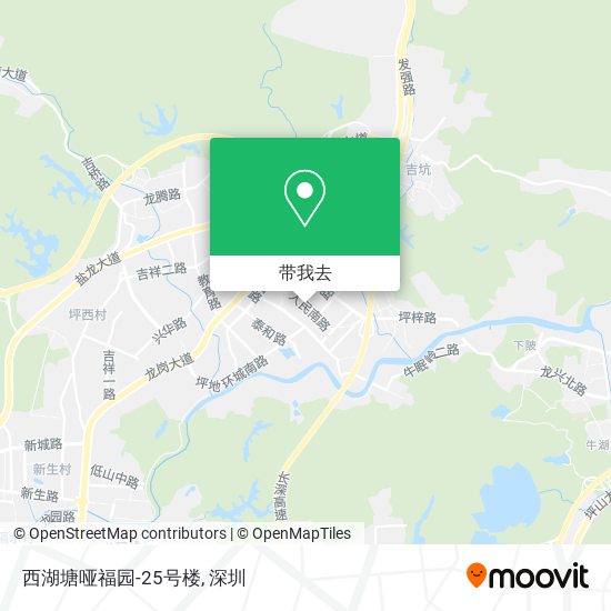 西湖塘哑福园-25号楼地图