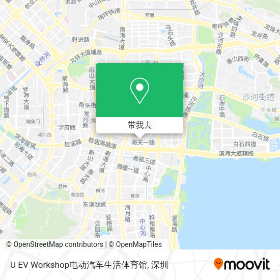 U EV Workshop电动汽车生活体育馆地图