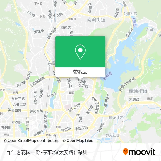 百仕达花园一期-停车场(太安路)地图