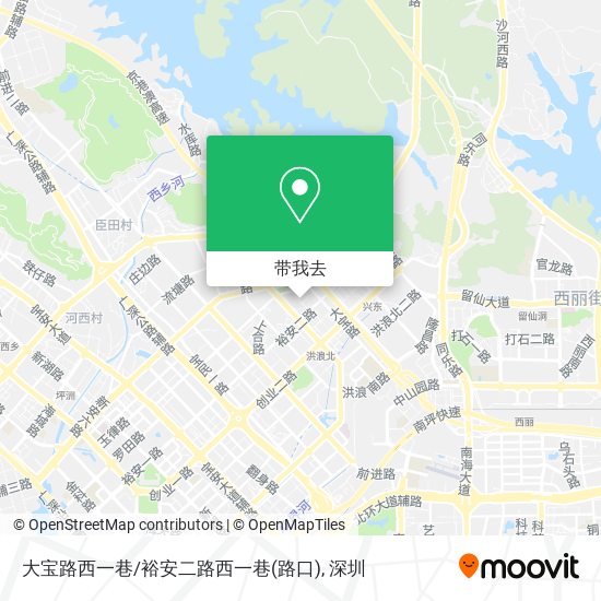 大宝路西一巷/裕安二路西一巷(路口)地图