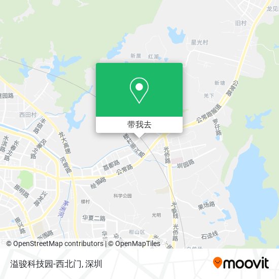溢骏科技园-西北门地图