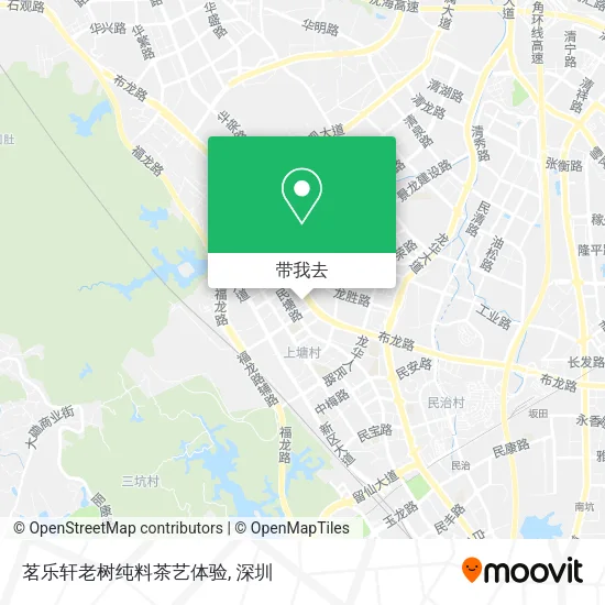 茗乐轩老树纯料茶艺体验地图