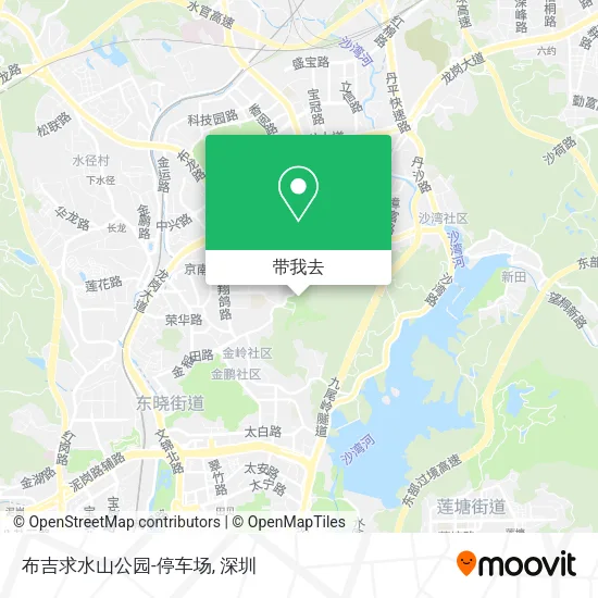 布吉求水山公园-停车场地图