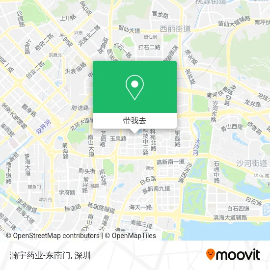 瀚宇药业-东南门地图