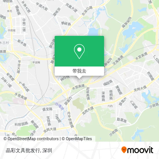 晶彩文具批发行地图