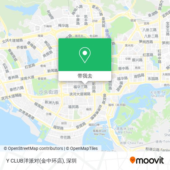 Y CLUB洋派对(金中环店)地图