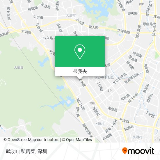 武功山私房菜地图