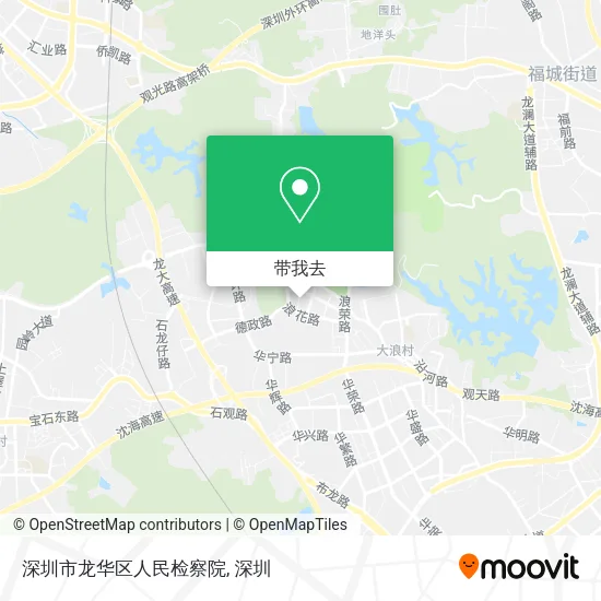 深圳市龙华区人民检察院地图
