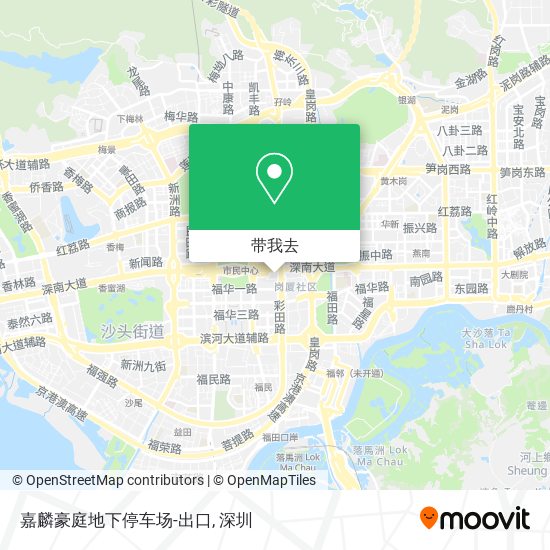 嘉麟豪庭地下停车场-出口地图