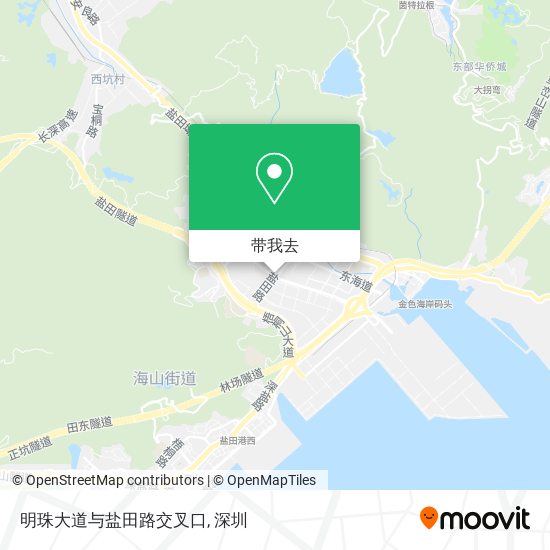 明珠大道与盐田路交叉口地图