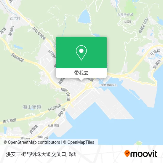 洪安三街与明珠大道交叉口地图