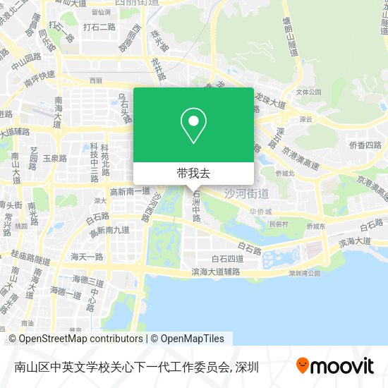 南山区中英文学校关心下一代工作委员会地图