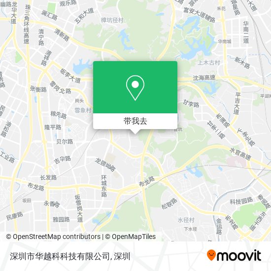 深圳市华越科科技有限公司地图