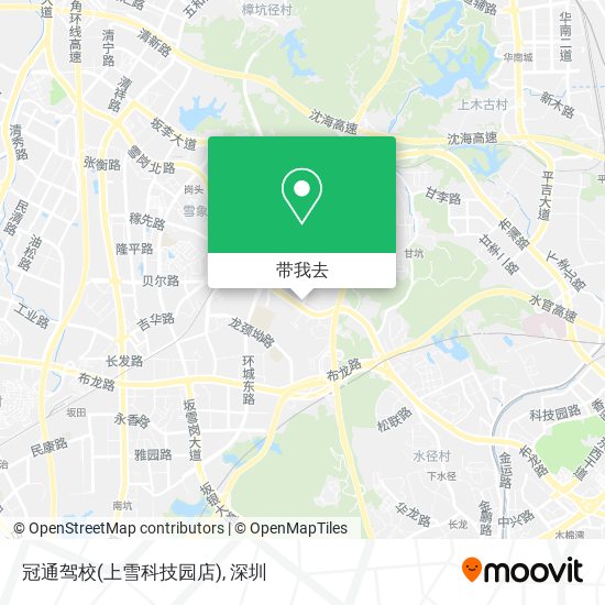 冠通驾校(上雪科技园店)地图