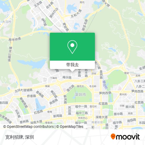 宽利招牌地图