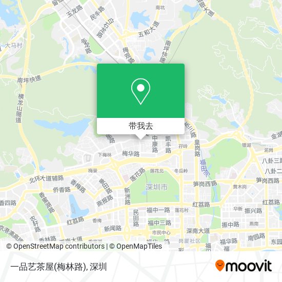 一品艺茶屋(梅林路)地图
