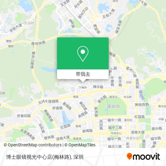 博士眼镜视光中心店(梅林路)地图