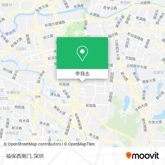 福保西南门地图