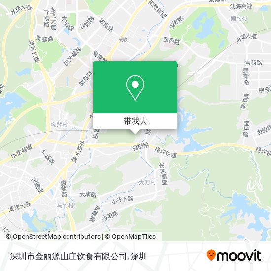 深圳市金丽源山庄饮食有限公司地图